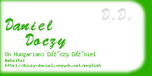 daniel doczy business card